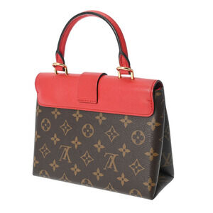 Louis Vuitton Red Monogram Locky Handbag Canvas Coquelicot